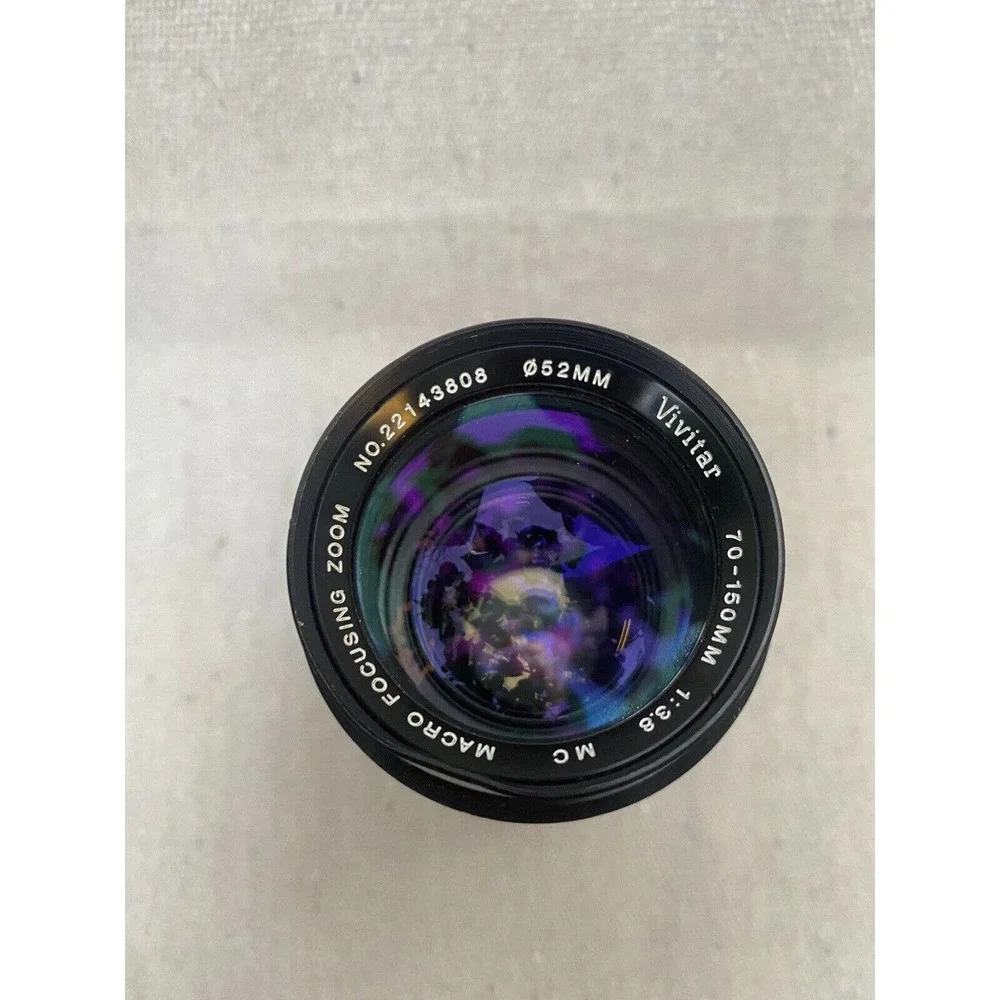Vivitar 70-150mm 1:3.8 MC Macro Focusing Zoom Lens for Canon C/FD Mount